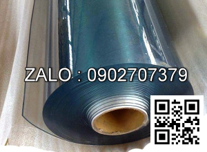Màng nhựa PVC dẻo trong suốt màu xanh