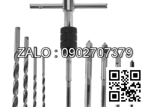 Bộ Taro Tạo Ren M3-M6 Kèm 5 Mũi Khoan HSS