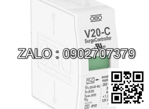 Thiết bị cắt lọc sét V20-C/0-280 (Upper Part Unit 280V, 40kA) OBO 5099609