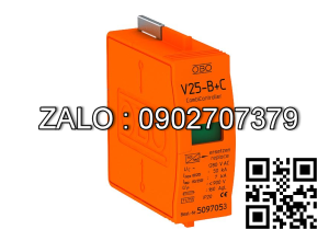 Chống sét lan truyền V25-B+C/0-280 (Upper Part Unit 280V, Imax 50kA) OBO 5097053