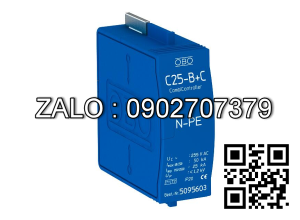 Chống sét lan truyền C25-B+C/0/NPE (Upper Part 255V, Imax 50kA) OBO 5095603