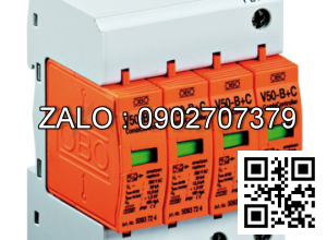 Chống sét lan truyền V50-B+C/4-280 (280V, 4P, Imax 50kA) OBO 5093631