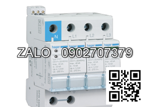 Chống sét lan truyền nguồn 1P+N 20kA Hager SPM220E