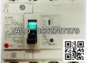 CB khối chống giật Mitsubishi NV125-HV 4P 40A 50kA 1.2.500mA
