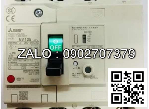 CB khối chống giật Mitsubishi NV125-HV 4P 40A 50kA 30mA