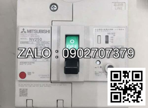 CB khối chống giật Mitsubishi NV250-CV 3P 200A 25kA 30mA