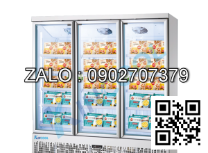 Tủ đông 3 cánh kính quạt gió Kincool