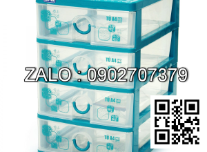 Tủ nhựa Duy Tân TOMI A4 - 4 ngăn ( N26 x R35 x C41cm )