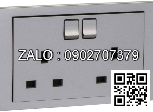 Bộ 2 ổ cắm 3 chấu Clipsal / Schneider KB25_AS