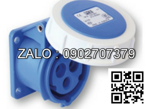 Ổ cắm (đế âm) CN 1 pha 3P, 16A/6h - 250V - PCE/Mennekes