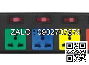 Ổ cắm điện 3 chấu LIOA ( 6 ổ cắm 6 công tắc )