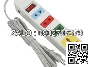 Ổ Điện 4 Lổ Cắm Honjianda HJD 0314B-D 2500w - 5M (Hàng Việt Nam CLC)