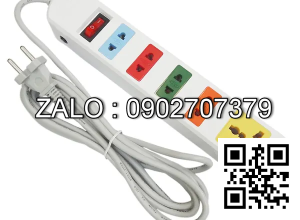 Ổ Điện 5 Lổ Cắm Honjianda HJD 0315B-D 2500w - 3m (Hàng Việt Nam CLC)