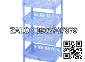 Hoả Tốc Tp.Hcm Kệ Chén Nhựa Duy Tân 4 Tầng Nhỏ ( 40 X 29 X 68Cm) Note Color