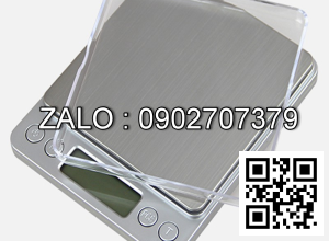 Cân Tiểu Ly Điện Tử Platform 1Kg (Tặng 2 Khay Nhựa), Cân Điện Tử Mini Inox I-2000