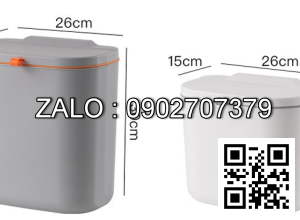 Thùng (sọt) đựng rác dán tường đa năng gấp gọn dễ tháo lắp (Kiện 150 cái)