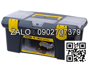 Thùng đồ nghề bằng nhựa 2 ngăn khóa sắt
 Stanley 390x250x180mm 92-905