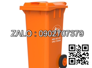 Thùng rác loại 120 lít ( màu cam )