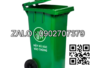 Thùng rác loại 120 lít ( màu xanh )