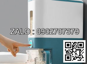 Thùng đựng gạo thông minh kèm gáo múc (Kiện 4 cái)