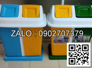 Thùng rác 2 ngăn TR2N