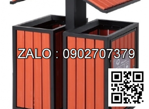 Thùng rác đôi ngoài trời A58-D