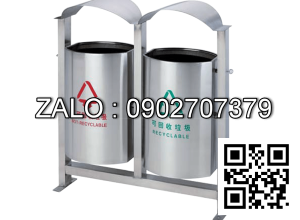 Thùng rác inox phân loại rác A88
