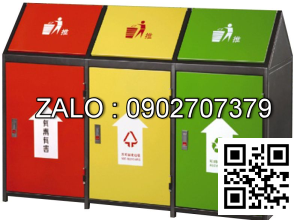 Thùng rác ngoài trời có gạt tàn thuốc lá A37-T