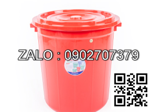 Thùng nhựa tròn Duy Tân 90L (có nắp)