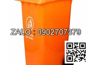 Thùng rác loại 240 lít ( màu cam )