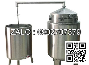 Nồi nấu rượu inox 100 kg/mẻ OKASU KS-NR100