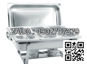 Nồi Buffet Chữ Nhật 4 Ngăn Nắp Rời NF2109-4