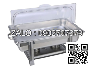 Nồi Buffet Chữ Nhật Nắp PC 1 Ngăn NF2112-1