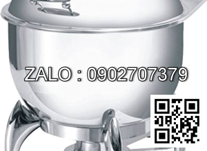 Nồi hâm buffet tròn nắp kiếng có chân ATOSA S52293