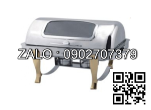 Nồi hâm buffet chữ nhật chân vàng ( nắp PC ) ATOSA DKS61161-2