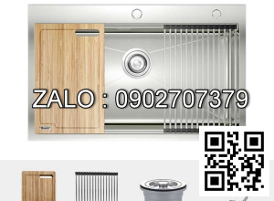 Chậu rửa bát 1 hố, hạ bậc Konox Workstation Topmount Sink KN8050TS