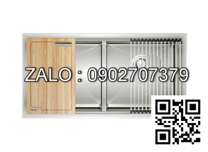 Chậu rửa bát 2 hố, hạ bậc KONOX Workstation Sink-Undermount Sink KN8745DUB