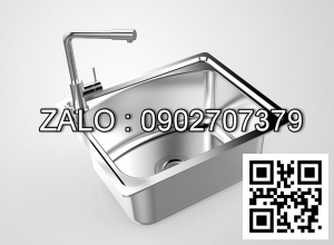 Chậu rửa bát inox 304 cao cấp S50 (500x420x220mm)