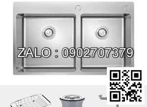 Chậu rửa bát 2 hố KONOX Topmount UNICO 8250