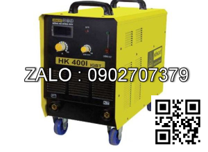 Máy hàn que Inverter HK400I-3P380V ( Phụ kiện gồm: 2 cọc nối dài , không dây hàn .Máy có chức năng chóng giật khi hàn ở môi trường ẩm ướt )