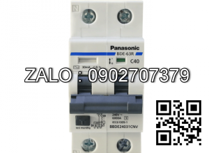 Cầu dao chống giật RCBO 2P 16A 30mA Panasonic BBDE21631CNV