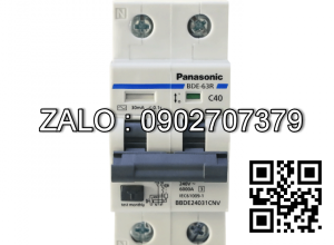 Cầu dao chống giật RCBO 2P 63A 30mA Panasonic BBDE26331CNV