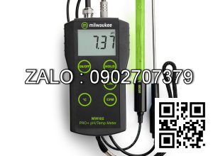 Máy đo pH/nhiệt độ điện tử MILWAUKEE MW 102