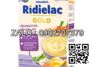 Vinamilk Ridielac Gold Bột ăn dặm Yến Mạch Gà Đậu Hà Lan