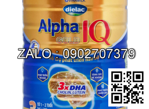 Vinamilk Sửa bột Dielac Alpha Gold IQ 3 1500g