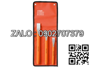 Bộ đục sắt Asaki 3 chiếc 25x300/22x250/20x200mm AK-9629