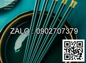 Bộ 10 đôi đũa lá xanh (Kiện 100 bộ)