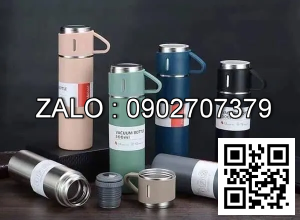 Bộ bình giữ nhiệt kèm tách Vaccum (Kiện 24 bộ)