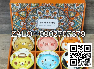 Bộ 6 chén đũa 4D (Kiện 24 bộ)