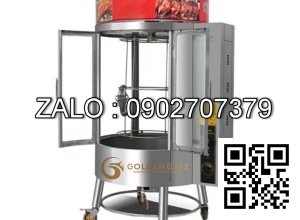 Lò quay vịt than gas xoay 850 OKASU